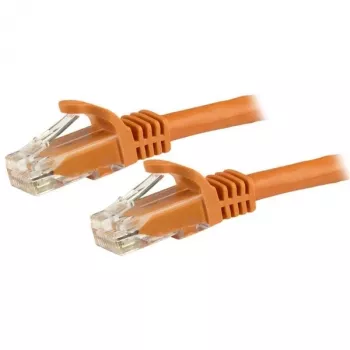 StarTech.com 1m CAT6 Ethernet-kaapeli - oranssi CAT 6 Gigabit Ethernet -johto - 250MHz 100W PoE RJ45 UTP verkko-/patch-kaapeli lukituskielen suojalla ja vedonpoistolla yksittäin tarkastettu