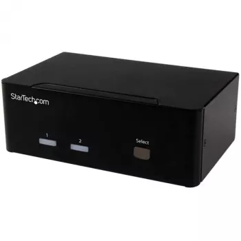 StarTech.com 2-porttinen KVM-kytkin kahdella VGA:lla – USB 2.0, 1920 x 1200 pikseliä, Full HD, 18 W, musta