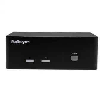 StarTech.com 2-porttinen KVM-kytkin kahdella VGA:lla – USB 2.0, 1920 x 1200 pikseliä, Full HD, 18 W, musta