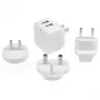 StarTech.com kaksiporttinen USB-seinälaturi – kansainväliseen matkailuun – 17 W/3,4 A – valkoinen