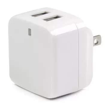 StarTech.com kaksiporttinen USB-seinälaturi – kansainväliseen matkailuun – 17 W/3,4 A – valkoinen