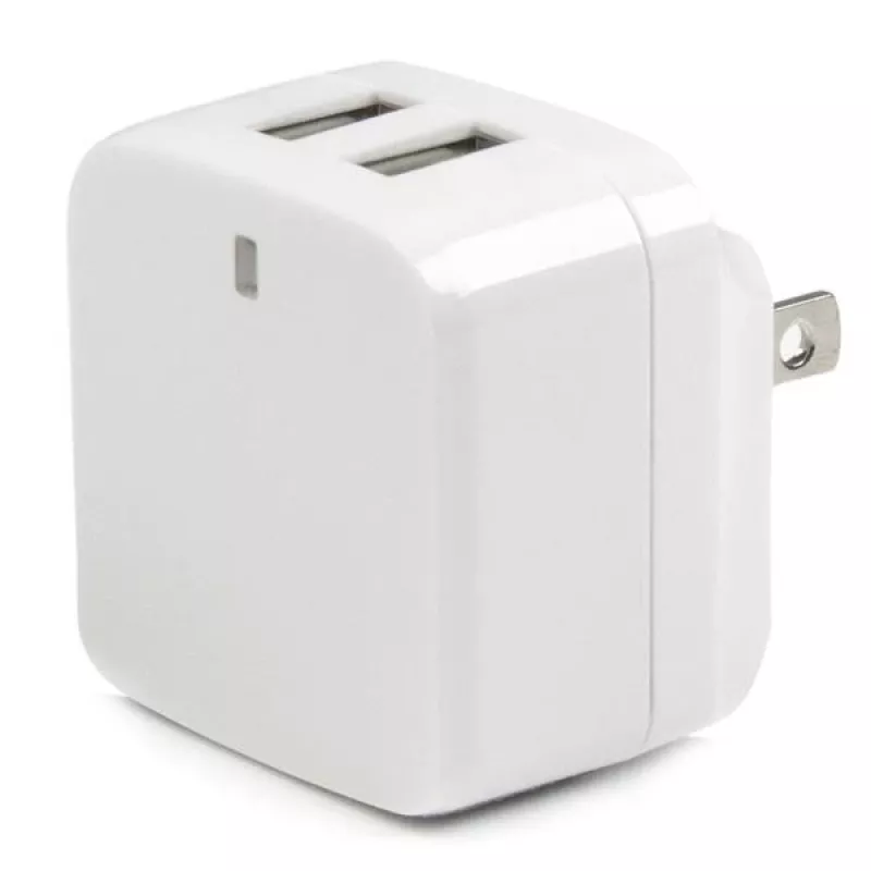 StarTech.com kaksiporttinen USB-seinälaturi – kansainväliseen matkailuun – 17 W/3,4 A – valkoinen