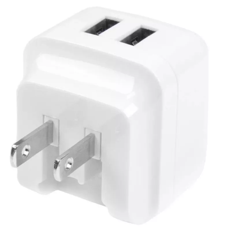 StarTech.com kaksiporttinen USB-seinälaturi – kansainväliseen matkailuun – 17 W/3,4 A – valkoinen