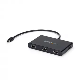 StarTech.com 3-porttinen moninäyttösovitin - Mini DisplayPort - HDMI MST-keskitin - Triple 1080p tai Dual 4K 30Hz - videosplitteri laajennetun työpöydän tilaan vain Windowsissa - mDP 1.2 - 3x HDMI