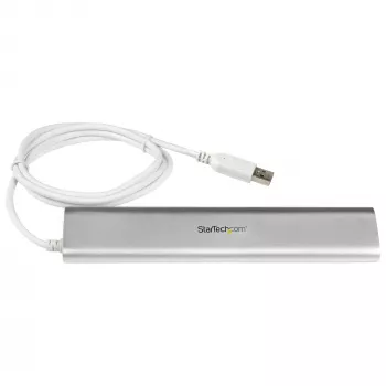 StarTech.com 7-porttinen USB-keskitin, USB A - 7x USB-A-porttia, USB 5Gbps, kestävä rakenne, väylä- tai omavirta, kannettava kannettavan tietokoneen USB 3.0 -keskitinlaajennus virtalähteellä