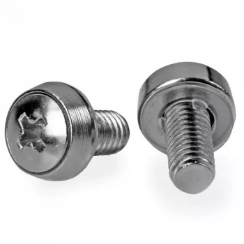StarTech.com M6 x 12 mm - kiinnitysruuvit - 100 kpl:n pakkaus