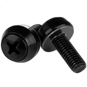 StarTech.com M6 x 12mm – asennusruuvit – 50 kpl:n pakkaus, musta