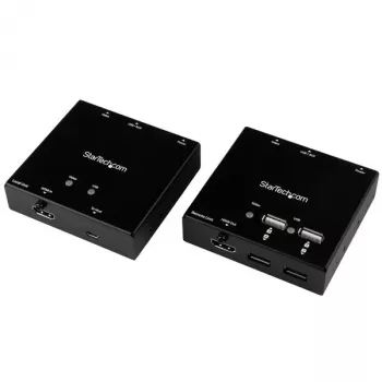 StarTech.com HDMI-over-CAT6-jatko 4-porttisella USB-keskittimellä – 50 m – 1080p