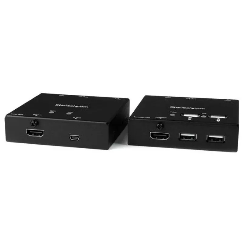StarTech.com HDMI-over-CAT6-jatko 4-porttisella USB-keskittimellä – 50 m – 1080p