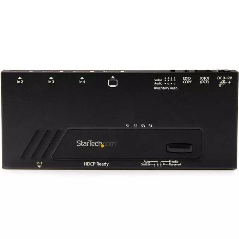 StarTech.com 4-porttinen HDMI-automaattinen videokytkin – 4K, nopea vaihto