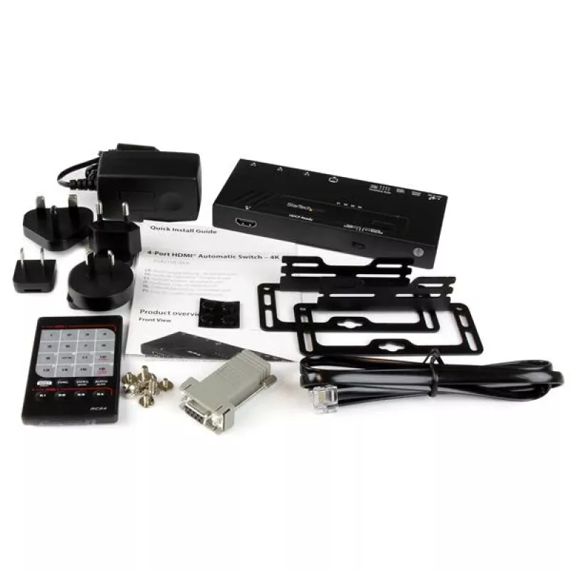 StarTech.com 4-porttinen HDMI-automaattinen videokytkin – 4K, nopea vaihto