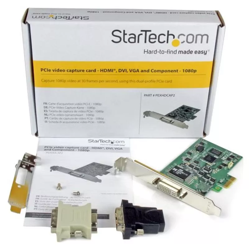StarTech.com teräväpiirto-PCIe-kaappauskortti – HDMI VGA DVI & komponentti – 1080P – TAA