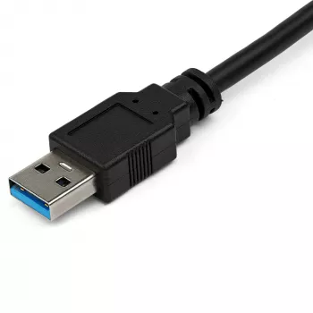 StarTech.com USB-Ethernet-sovitin, USB 3.0 – 10/100/1000 Gigabit Ethernet LAN -muunnin kannettaviin, 11,8″/30 cm kiinteä kaapeli, USB-RJ45-sovitin, NIC-sovitin, USB-verkkosovitin