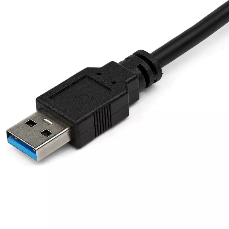 StarTech.com USB-Ethernet-sovitin, USB 3.0 – 10/100/1000 Gigabit Ethernet LAN -muunnin kannettaviin, 11,8″/30 cm kiinteä kaapeli, USB-RJ45-sovitin, NIC-sovitin, USB-verkkosovitin