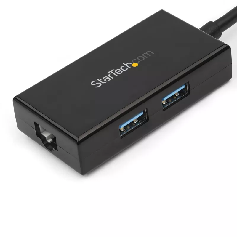 StarTech.com USB-Ethernet-sovitin, USB 3.0 – 10/100/1000 Gigabit Ethernet LAN -muunnin kannettaviin, 11,8″/30 cm kiinteä kaapeli, USB-RJ45-sovitin, NIC-sovitin, USB-verkkosovitin