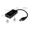 StarTech.com USB-Ethernet-sovitin, USB 3.0 – 10/100/1000 Gigabit Ethernet LAN -muunnin kannettaviin, 11,8″/30 cm kiinteä kaapeli, USB-RJ45-sovitin, NIC-sovitin, USB-verkkosovitin