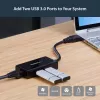 StarTech.com USB-Ethernet-sovitin, USB 3.0 – 10/100/1000 Gigabit Ethernet LAN -muunnin kannettaviin, 11,8″/30 cm kiinteä kaapeli, USB-RJ45-sovitin, NIC-sovitin, USB-verkkosovitin