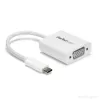 StarTech.com USB-C-VGA-sovitin – valkoinen, 3.2 Gen 1 (3.1 Gen 1), USB Type-C, VGA (D-Sub) -lähtö, 1920 x 1200 pikseliä