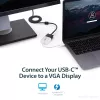 StarTech.com USB-C-VGA-sovitin – valkoinen, 3.2 Gen 1 (3.1 Gen 1), USB Type-C, VGA (D-Sub) -lähtö, 1920 x 1200 pikseliä