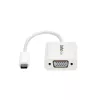 StarTech.com USB-C-VGA-sovitin – valkoinen, 3.2 Gen 1 (3.1 Gen 1), USB Type-C, VGA (D-Sub) -lähtö, 1920 x 1200 pikseliä