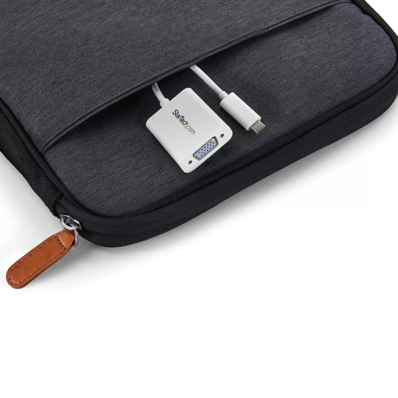 StarTech.com USB-C-VGA-sovitin – valkoinen, 3.2 Gen 1 (3.1 Gen 1), USB Type-C, VGA (D-Sub) -lähtö, 1920 x 1200 pikseliä