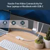 StarTech.com USB-C-DisplayPort-sovitin – 4K 60Hz/8K 30Hz – USB Type-C - DP 1.4 HBR2 -sovitindongle – kompakti USB-C (DP Alt Mode) -näytön videomuunnin – Thunderbolt 3 -yhteensopiva – valkoinen