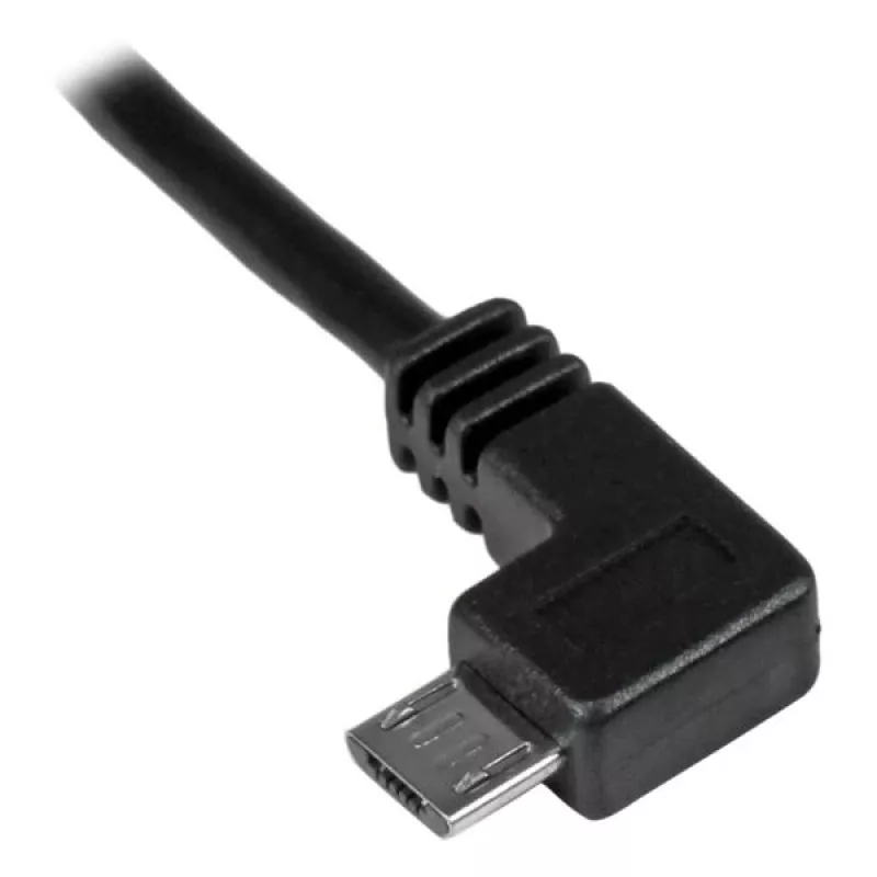 StarTech.com Micro-USB-lataus- ja synkronointikaapeli M/M – vasen kulmaliitin Micro-USB – 30/24 AWG – 1 m (3 ft)