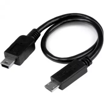 StarTech.com USB-OTG-kaapeli – Micro-USB - Mini-USB – M/M – 20 cm