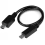 StarTech.com USB-OTG-kaapeli – Micro-USB - Mini-USB – M/M – 20 cm