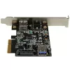 StarTech.com 2-porttinen USB 3.1 (10Gbps) -kortti – USB-A, 1x ulkoinen, 1x sisäinen – PCIe