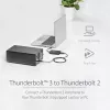 StarTech.com Thunderbolt 3 - Thunderbolt 2 -sovitin – TB3-kannettava TB2-näyttöihin ja -laitteisiin – Thunderbolt 2 20 Gbit/s tai Thunderbolt 1 10 Gbit/s -muunnin – Thunderbolt 3 -sertifioitu – Windows/Mac