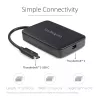 StarTech.com Thunderbolt 3 - Thunderbolt 2 -sovitin – TB3-kannettava TB2-näyttöihin ja -laitteisiin – Thunderbolt 2 20 Gbit/s tai Thunderbolt 1 10 Gbit/s -muunnin – Thunderbolt 3 -sertifioitu – Windows/Mac