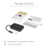 StarTech.com Thunderbolt 3 - Thunderbolt 2 -sovitin – TB3-kannettava TB2-näyttöihin ja -laitteisiin – Thunderbolt 2 20 Gbit/s tai Thunderbolt 1 10 Gbit/s -muunnin – Thunderbolt 3 -sertifioitu – Windows/Mac