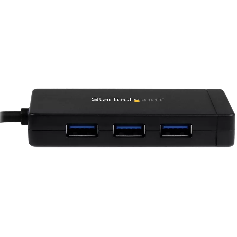 StarTech.com 3-porttinen USB 3.0 -keskitin ja Gigabit Ethernet – USB-C – sis. verkkolaitteen