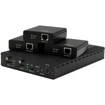 StarTech.com 3-porttinen HDBaseT-jatkosarja 3 vastaanottimella – 1x3 HDMI CAT5e:n kautta -jakaja – jopa 4K
