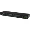 StarTech.com 16-porttinen USB-sarjaporttisovitin-keskitin, USB 2.0 Type-B, sarjaportti, 480 Mbit/s, musta, teräs, 36 W