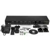 StarTech.com 16-porttinen USB-sarjaporttisovitin-keskitin, USB 2.0 Type-B, sarjaportti, 480 Mbit/s, musta, teräs, 36 W