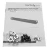 StarTech.com pystysuuntainen kaapelinhallinta sormikanavilla – 0U – 3 ft