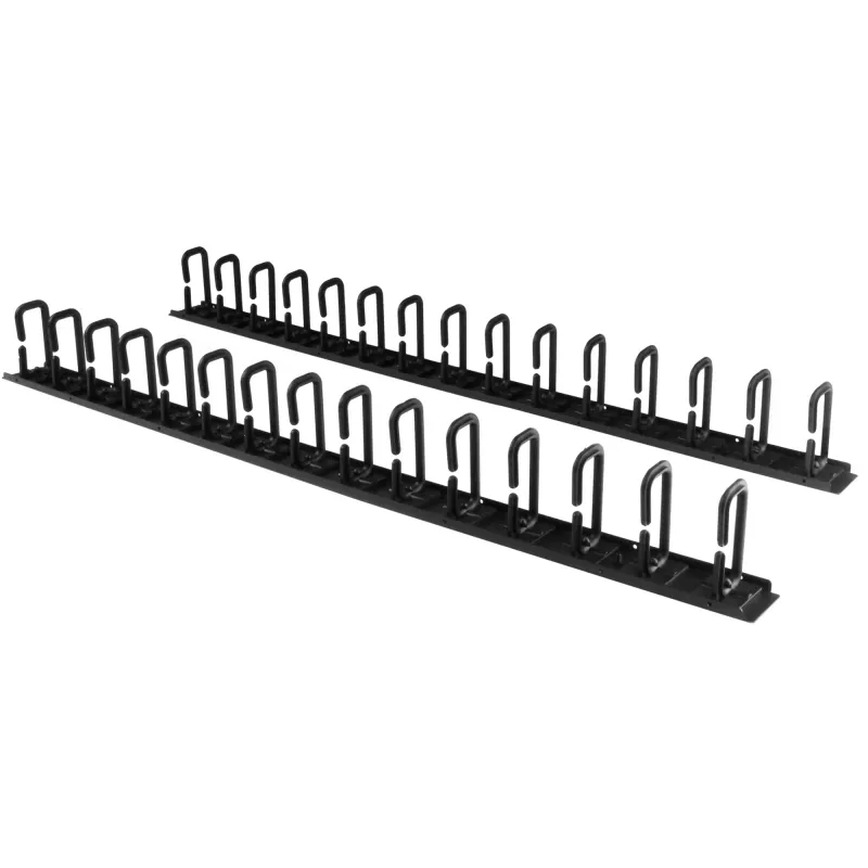 StarTech.com pystysuuntainen kaapelinhallinta D-renkakoukuilla – 0U – 6 ft