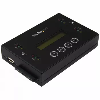 StarTech.com 1:1 erillinen kiintolevyn kopioija ja tyhjentäjä, USB-muistitikku ja SATA HDD/SSD -kiintolevyjen kloonaaja ja tyhjentäjä, LCD-näyttö, TAA-yhteensopiva, käyttöjärjestelmäriippumaton