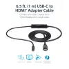 StarTech.com 0,91 m (3 ft) USB-C-HDMI-kaapeli – 4K 30 Hz USB Type-C - HDMI -videonäyttömuunnin – USB-C DP Alt Mode - HDMI -näyttösovitinkaapeli – Thunderbolt-yhteensopiva
