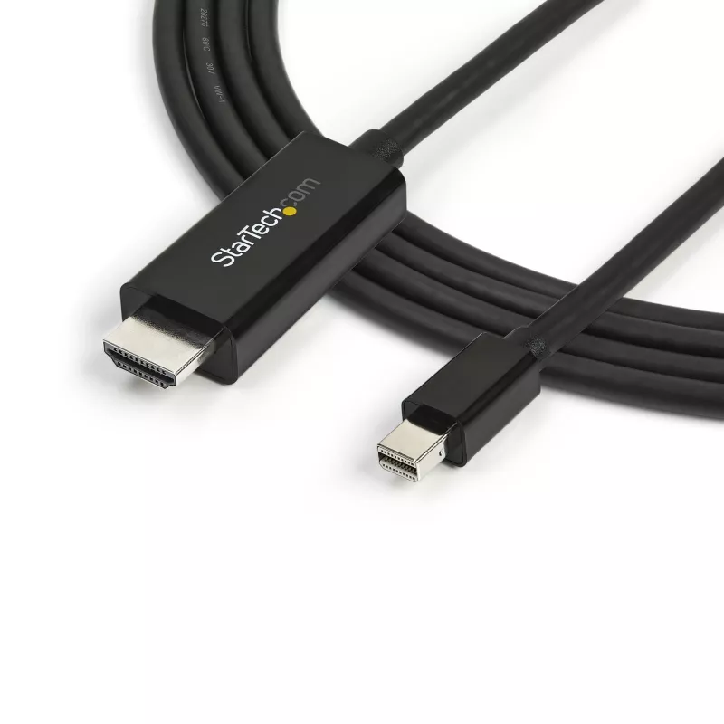 StarTech.com 3 m Mini DisplayPort -HDMI-kaapeli – 4K 30 Hz -video – mDP-HDMI-sovitinkaapeli – Mini DP tai Thunderbolt 1/2 Mac/PC -HDMI-monitoriin/näyttöön – mDP-HDMI-konvertterikaapeli