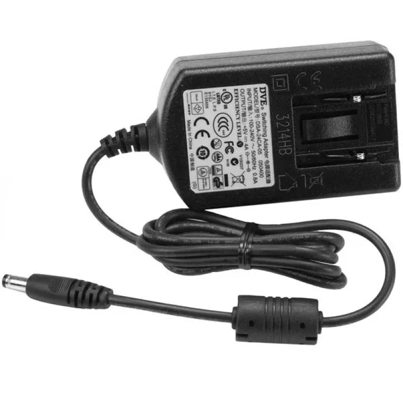 StarTech.com DC-virtalähde – 5 V, 4 A, universaali, sisäkäyttöön, 110–240 V, 5 V, 0,8 A, 4 A