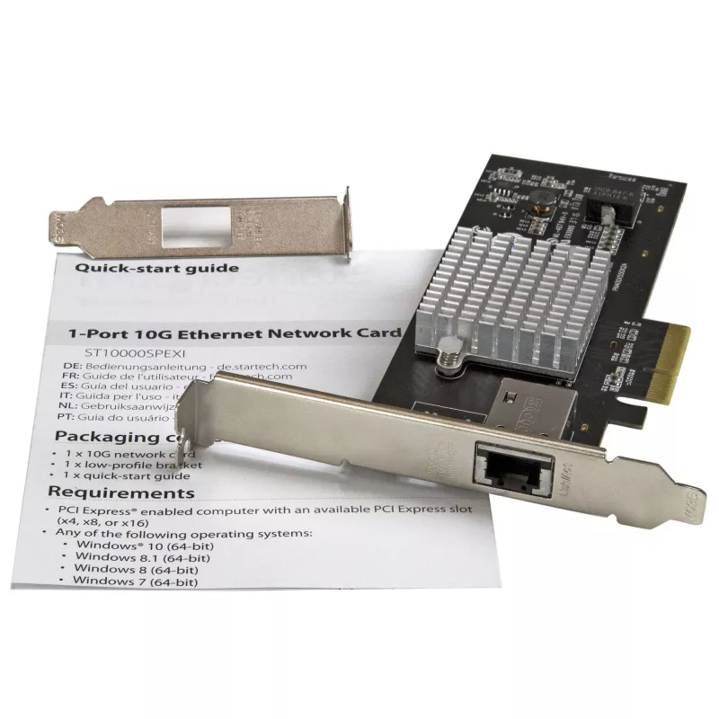 StarTech.com 1-porttinen 10G Ethernet -verkkokortti – PCI Express – Intel X550-AT -piirisarja
