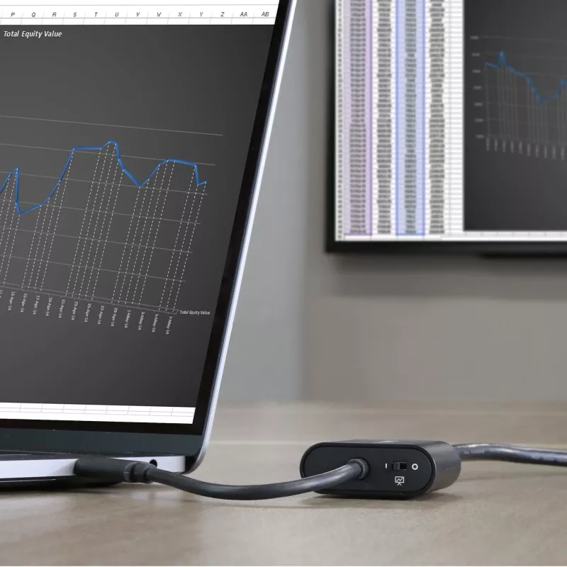 StarTech.com USB-C-HDMI-sovitin – esitystilakytkimellä – 4K 60 Hz