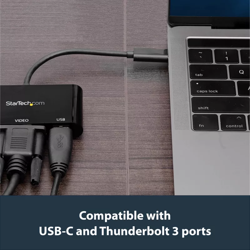 StarTech.com USB-C VGA -multiport-adapteri – USB 3.0 -portti – 60W PD