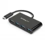 StarTech.com 4-porttinen USB-C-keskitin – USB-C 4x USB-A – USB 3.0 -keskitin – väylävirralla toimiva~4-porttinen USB-C-keskitin – USB-C 4x USB-A – USB 3.0 -keskitin – 5 Gbit/s – väylävirralla toimiva