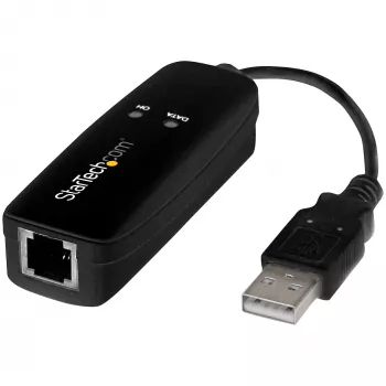 StarTech.com USB 2.0 -faksimodeemi – 56K ulkoinen laitteistopohjainen Dial-Up-V.92-modeemi/dongle/sovitin – tietokoneen/kannettavan faksimodeemi – USB-puhelinliitäntä – USB-datamodeemi – verkkoversiofaksi/CMR/POS