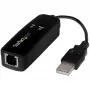 StarTech.com USB 2.0 -faksimodeemi – 56K ulkoinen laitteistopohjainen Dial-Up-V.92-modeemi/dongle/sovitin – tietokoneen/kannettavan faksimodeemi – USB-puhelinliitäntä – USB-datamodeemi – verkkoversiofaksi/CMR/POS