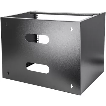 StarTech.com 8U seinäasennettava verkkokaappi - 36 cm syvä (Low Profile) - 48 cm (19 inch) patch-paneelin pidike matalille palvelin- ja IT-laitteille, verkkokytkimille - 36 kg kantavuus, musta